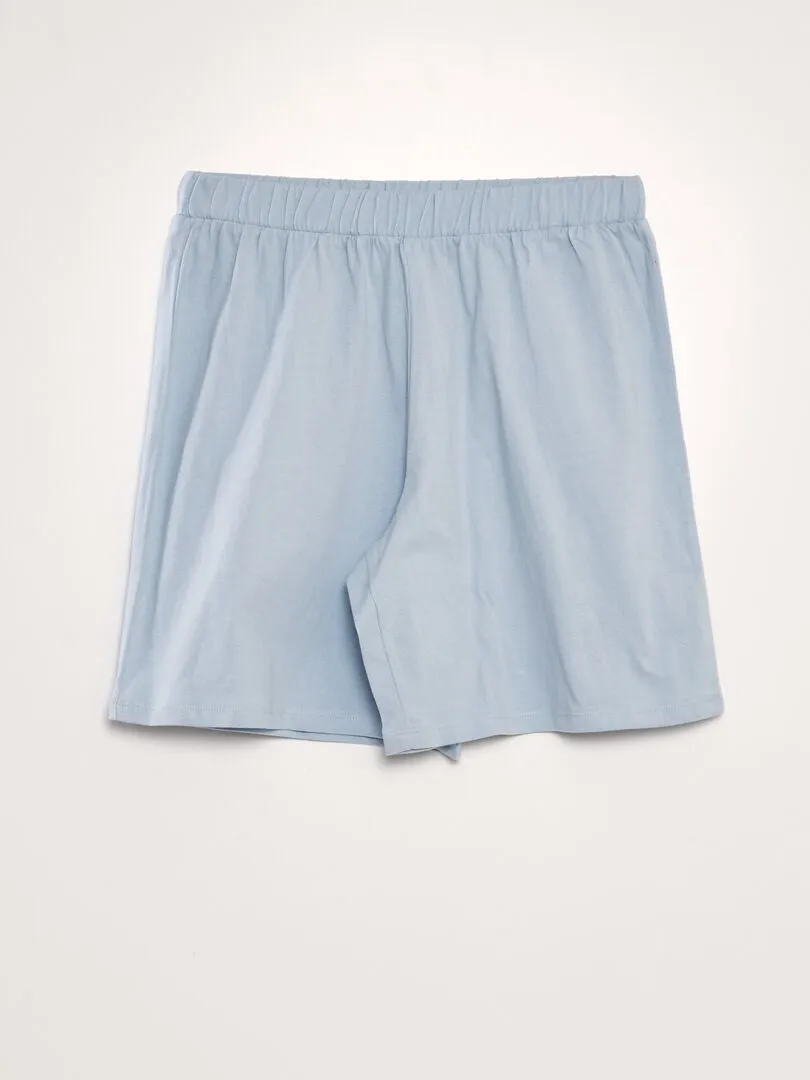 CONJUNTO DE PIJAMA 'KEITH HARING'  2 PIEZAS  AZUL
